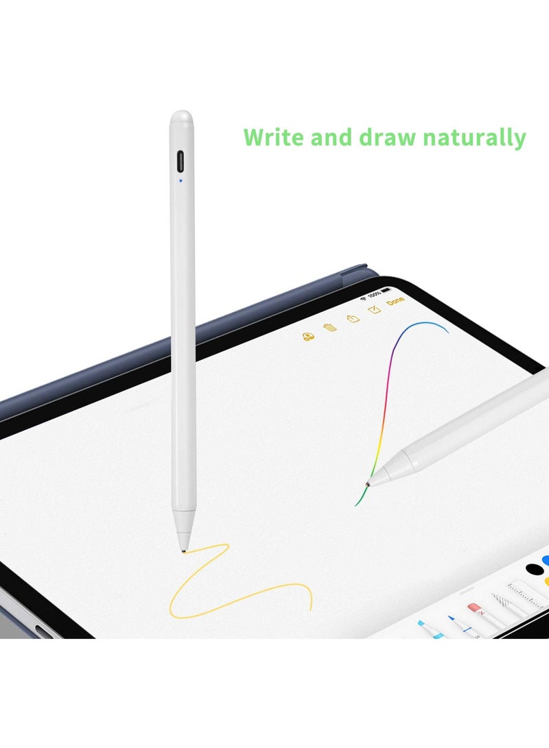 Bbata Electronic Stylus for iPad 5th Generation 9.7" 2017 Pencil,Type-C Rechargeable Active Capacitive Pencil Compatible with Apple iPad 5th Gen 9.7-inch Stylus Pens,Good on iPad Drawing Pens - Image 2